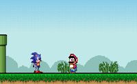 Play Sonic lost in Mario World Game Online
