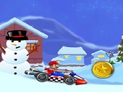 Play Super Mario Xmas Kart Game Online